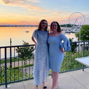 Astr Blue Floral Maxi Dress